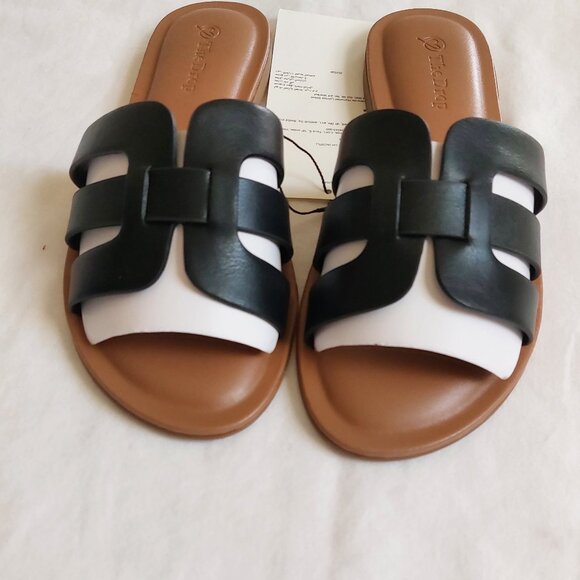 The Drop Women's Monika Flat H-Band Slide Sandal - Picture 2 of 7